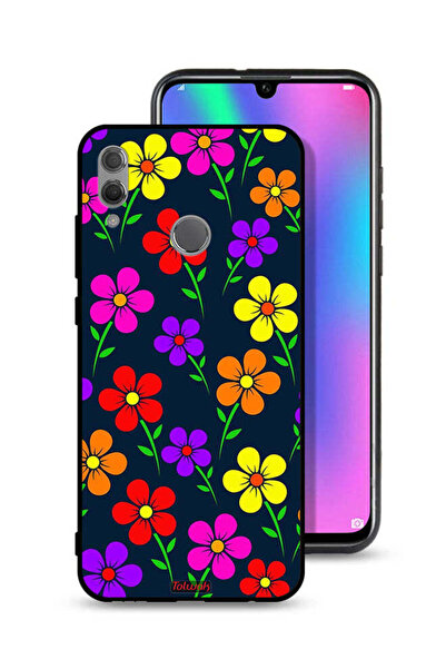 Tolwak غطاء حماية لهاتف Honor 10 Lite بزهور ملونة