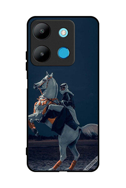 Covernex غطاء حماية لهاتف Infinix Smart 7 شاب على حصان