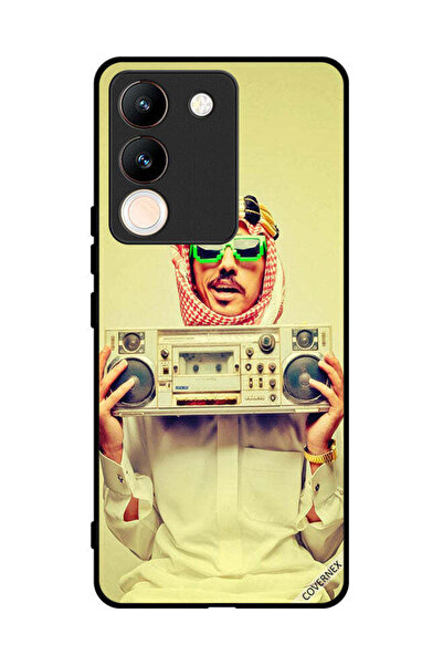 Covernex غطاء حماية لهاتف vivo Y200 يحمل جهاز موسيقى عتيق