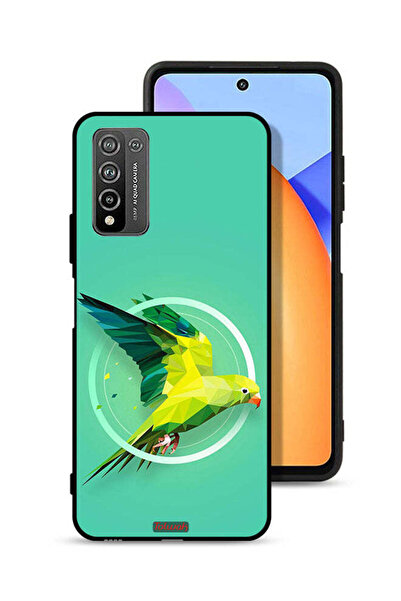 Tolwak غطاء حماية لهاتف Honor 10X Lite بتصميم فن تجريدي ببغاء