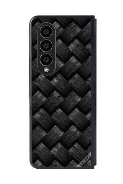 Covernex غطاء حماية لهاتف سامسونج جالاكسي زد فولد 4 بنمط خطوط داكنة