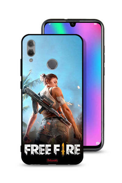 Tolwak غطاء حماية لهاتف Honor 10 Lite بتصميم فري فاير