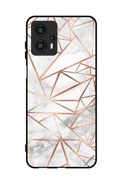 Covernex غطاء حماية لهاتف موتورولا موتو جي 13 بنمط رخامي وورق جدران