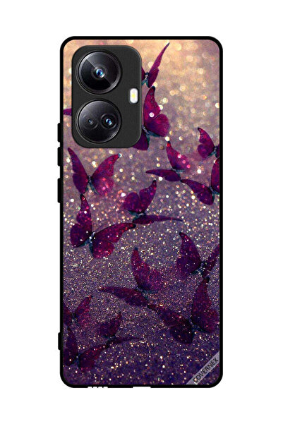 Covernex غطاء حماية لهاتف Realme 10 Pro Plus بنقشة فراشات لامعة