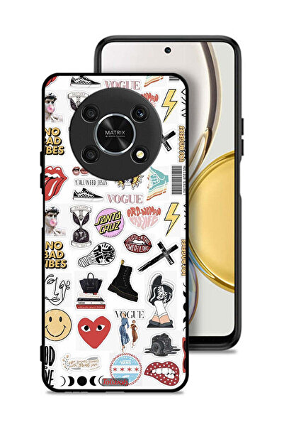 Tolwak Honor X9 5G Protective Case Cover No Bad Vibes Stickers
