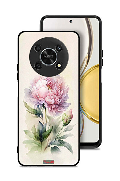 Tolwak Honor X9 5G Protective Case Cover Watercolor Rose Paint Art