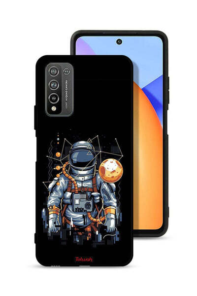 Tolwak Honor 10X Lite Protective Case Cover Astronaut Abstract Art