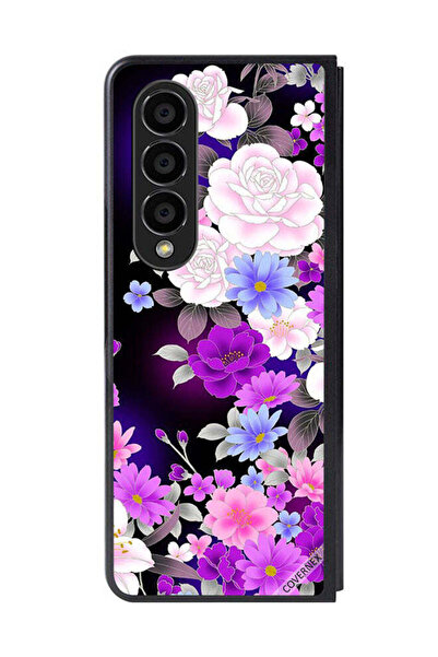 Covernex غطاء حماية لهاتف سامسونج جالاكسي زد فولد 4 - مزيج الزهور