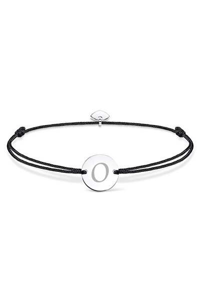 dalimag Brățară reglabilă cu jeton rotund și inimă, argintie