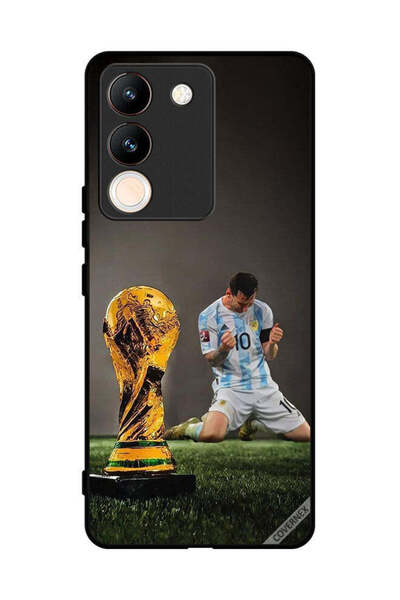 Covernex غطاء حماية لهاتف فيفو Y200 مع صورة ليو ميسي وكأس الفيفا