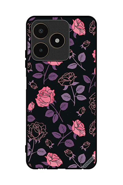 Covernex غطاء حماية لهاتف Realme C53 - زهور قوطية باستيل