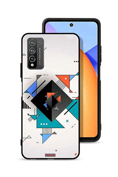 Tolwak غطاء حماية لهاتف Honor 10X Lite بأشكال مربعة ومثلثة ونمط تجريدي