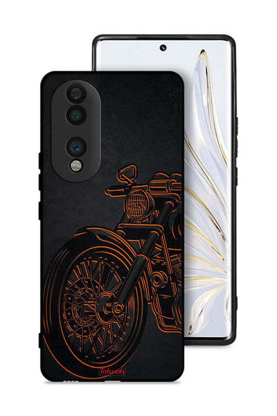 Tolwak غطاء حماية لهاتف Honor 70 بتصميم دراجة كلاسيكية