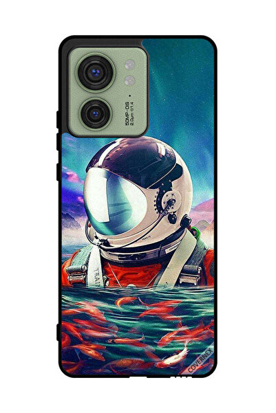 Covernex غطاء حماية لهاتف موتورولا إيدج 40 رائد فضاء في بحر الأسماك