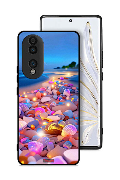 Tolwak غطاء حماية لهاتف Honor 70 برسومات أحجار فنية