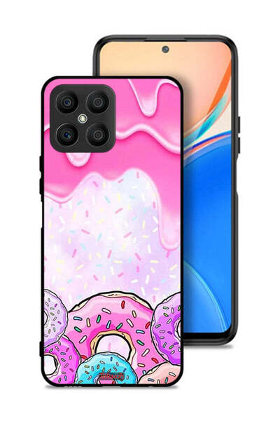 Tolwak غطاء حماية لهاتف Honor X8 4G بألوان دونات