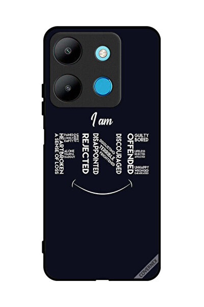 Covernex غطاء حماية لهاتف إنفينيكس سمارت 7 بخط اليد "أنا بخير"