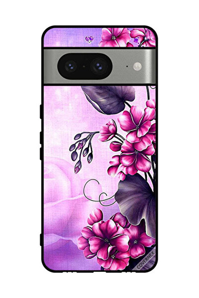 Covernex غطاء حماية لهاتف Google Pixel 8 بخلفية زهور رومانسية