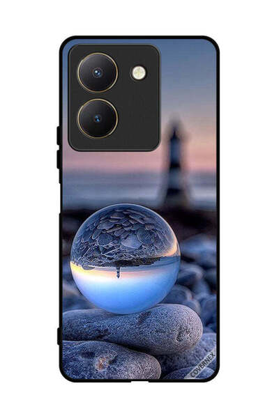Covernex غطاء حماية لهاتف فيفو Y27s، تصوير رائع للطبيعة في زجاج دائري