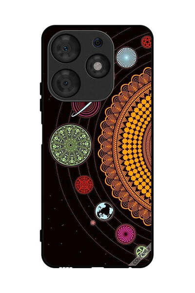 Covernex غطاء حماية لهاتف تكنو سبارك 10 برو بتصميم ماندالا للنظام الشمسي