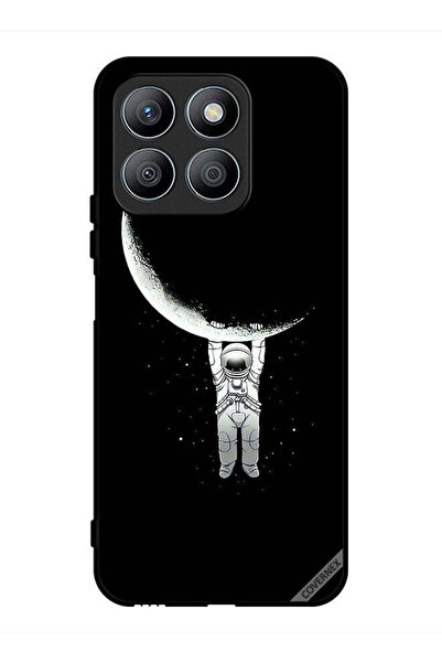 Covernex غطاء حماية لهاتف Honor X8b، صورة رائد فضاء معلق على القمر، مطبوعة
