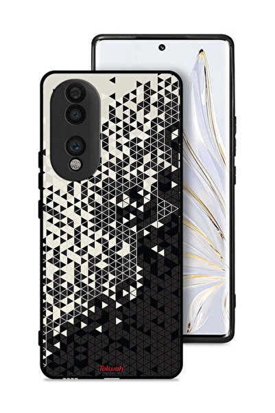Tolwak غطاء حماية لهاتف Honor 70 بنمط مثلث فني رقمي