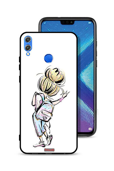 Tolwak غطاء حماية لهاتف Honor 8X بتصميم فتاة المدرسة