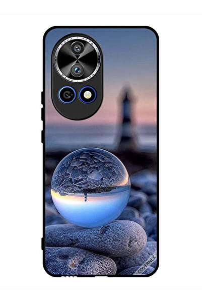 Covernex غطاء حماية لهاتف هواوي نوفا 12 برو، تصوير رائع للطبيعة في زجاج دائري