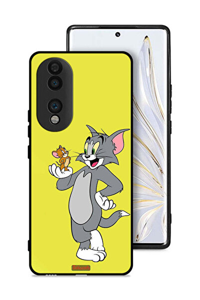 Tolwak غطاء حماية لهاتف Honor 70 بتصميم توم وجيري
