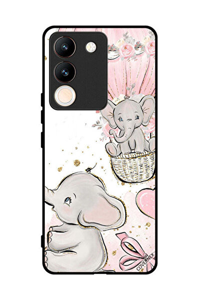 Covernex غطاء حماية لهاتف فيفو V29e برسومات فيلة صغيرة