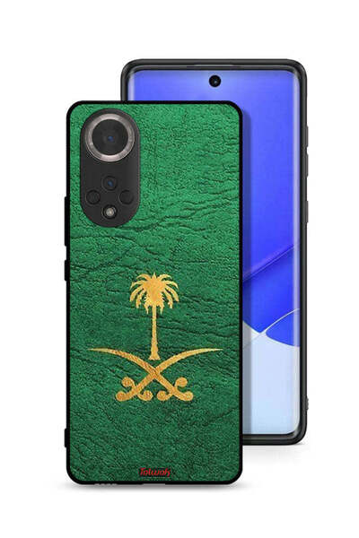 Tolwak غطاء حماية لهاتف Honor 50 مع علامة المملكة العربية السعودية على الجلد
