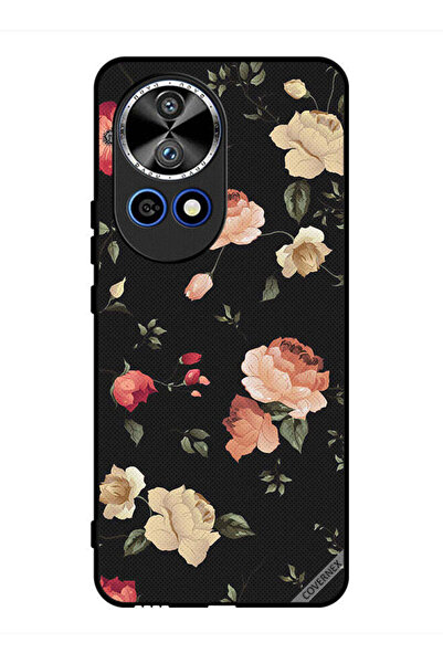 Covernex غطاء حماية لهاتف هواوي نوفا 12 برو - ورق حائط فني مزين بالزهور