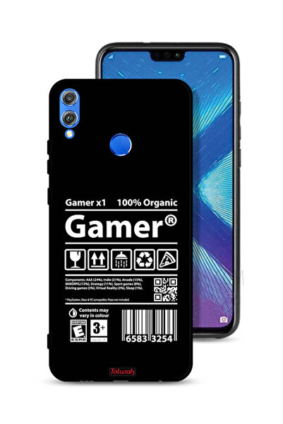 Tolwak غطاء حماية لهاتف Honor 8X، ملصق للاعب