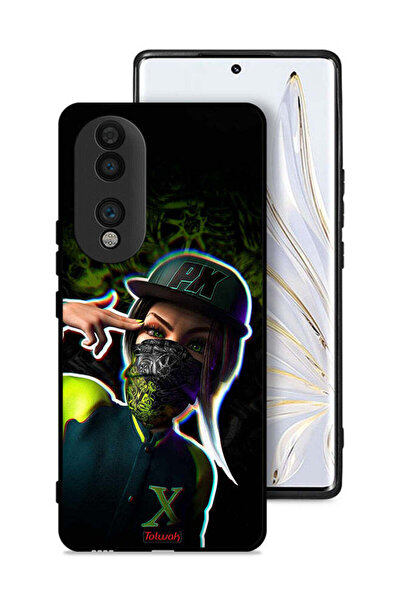 Tolwak غطاء حماية لهاتف Honor 70 برسومات فنية جمالية للفتيات