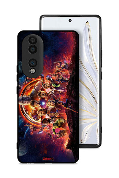 Tolwak غطاء حماية لهاتف Honor 70 بتصميم Avengers