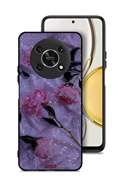 Tolwak غطاء حماية لهاتف Honor X30 5G بنقشة ورود لامعة