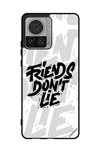 Covernex غطاء حماية لهاتف موتورولا موتو X30 برو - الخط العربي - الأصدقاء لا ي...