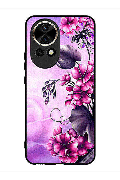 Covernex غطاء حماية لهاتف هواوي نوفا 12 بخلفية زهور رومانسية