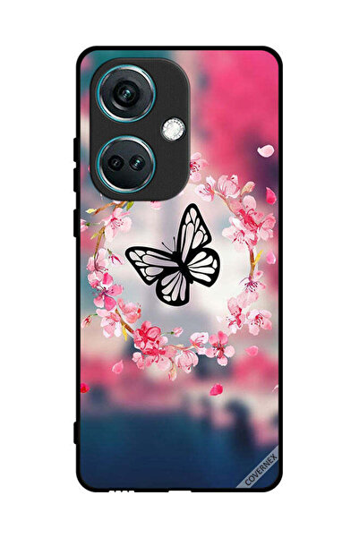 Covernex غطاء حماية لهاتف OnePlus Nord CE3 - فراشة على شكل حلقة زهور