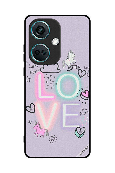 Covernex غطاء حماية لهاتف OnePlus Nord CE3 - قلب حلو وحب وحيد القرن