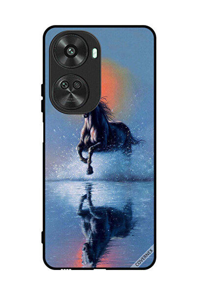 Covernex غطاء حماية لهاتف هواوي نوفا 11 إس إي - رسمة حصان يركض في الماء