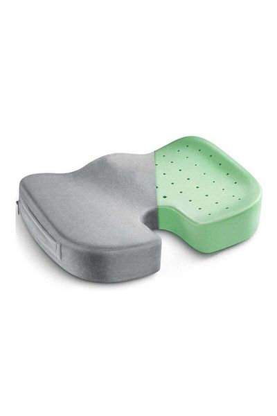 COOYA Chair Cushion with Memory Foam, Tailbone Cushions for Office Chair and Desk Chairs,Green