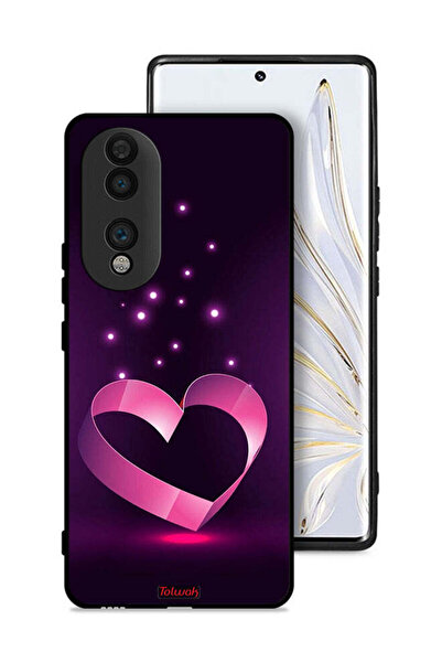 Tolwak غطاء حماية لهاتف Honor 70 بتصميم قلب