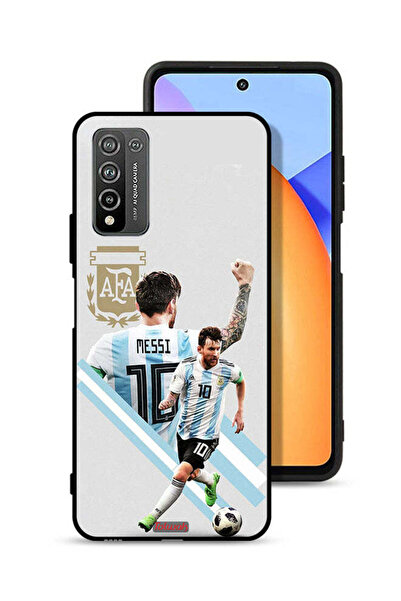 Tolwak غطاء حماية لهاتف Honor 10X Lite برسومات ليو ميسي