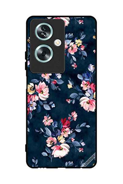 Covernex غطاء حماية لهاتف Oppo A79 مزين برسومات زهور مرسومة يدويًا