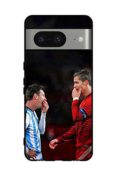 Covernex غطاء حماية لهاتف جوجل بيكسل 8 رونالدو وميسي في إطار واحد