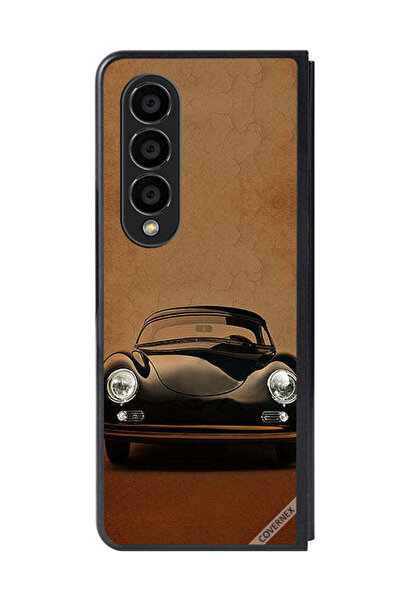 Covernex غطاء حماية لهاتف سامسونج جالاكسي زد فولد 4 بتصميم سيارة كلاسيكية