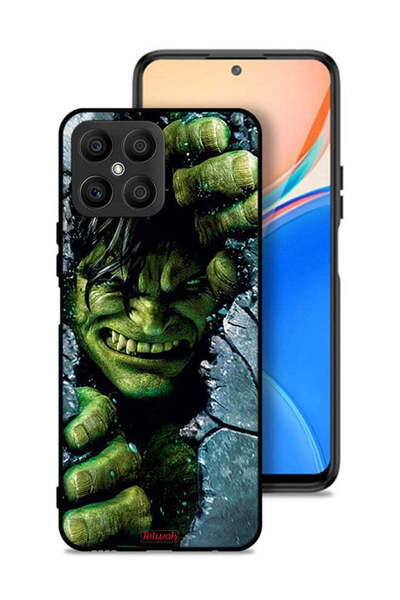 Tolwak غطاء حماية Honor X8 4G بتصميم هالك المذهل