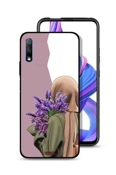 Tolwak غطاء حماية لهاتف Honor 9X (الصين) يحمل زهرة