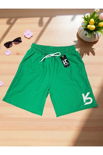 Karatopak Καλοκαιρινό Unisex Casual Basic σορτς με τυπωμένο λογότυπο